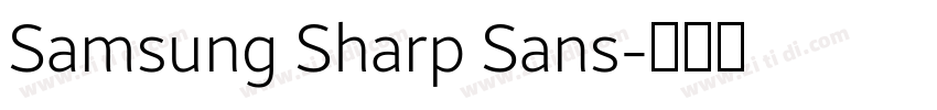 Samsung Sharp Sans字体转换
